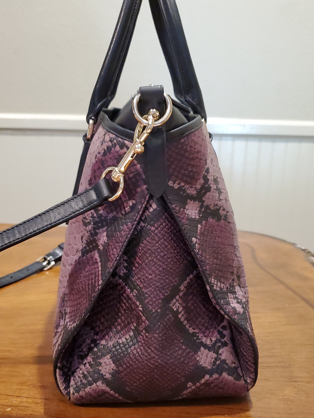 Coach Python Embossed Morgan Satchel - Picture 3 of 16